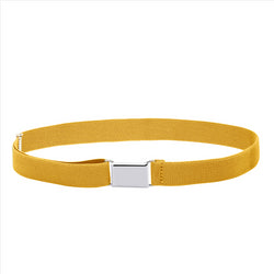 Buyless Fashion Kids Toddlers Baby Adjustable Elastic  Stretch Belt with Silver  Buckle