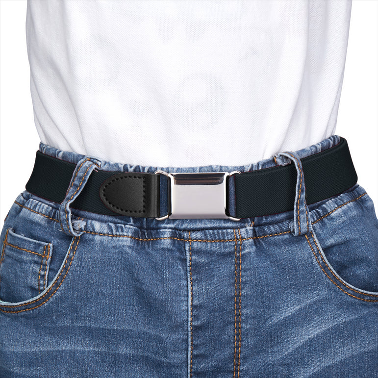 Buyless Fashion Kids Boys Toddler No Buckle Adjustable Elastic Dress Stretch Belt