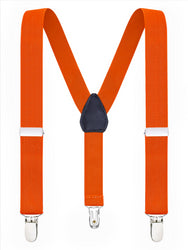 Buyless Fashion Adjustable Suspenders for Kids Toddlers Baby Elastic Solid Color 1 Inch - Y Back Design