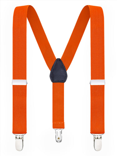 Buyless Fashion Adjustable Suspenders for Kids Toddlers Baby Elastic Solid Color 1 Inch - Y Back Design