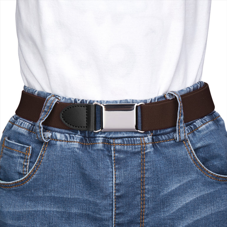 Buyless Fashion Kids Boys Toddler No Buckle Adjustable Elastic Dress Stretch Belt
