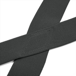 "Buyless Fashion Mens Suspenders - 48"" Elastic Adjustable Heavy Duty 2"" Wide - X Back With Black Hooks"