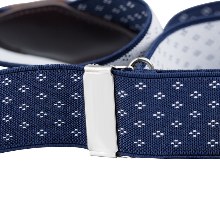 Buyless Fashion Suspenders for Men - 48" Elastic Adjustable Straps 1 1/4" - Y Shape