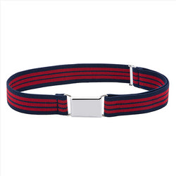 Buyless Fashion Kids Toddlers Baby Adjustable Elastic  Stretch Belt with Silver  Buckle