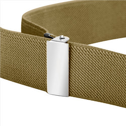 Buyless Fashion Kids Toddlers Baby Adjustable Elastic  Stretch Belt with Silver  Buckle