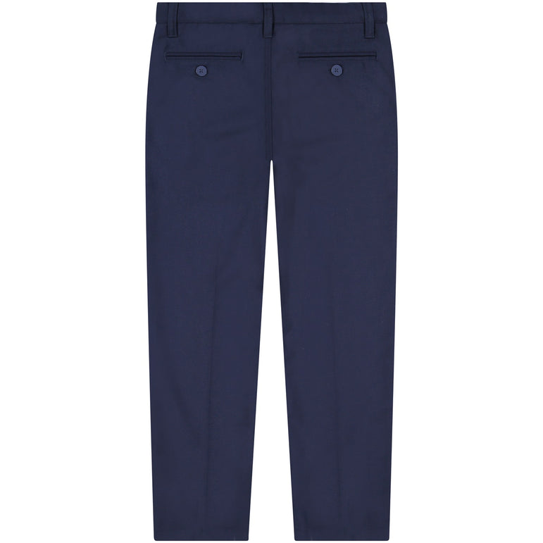 Buyless Fashion Boys Regular Fit Formal Flat Front Polyester Classic Long Pants