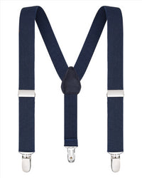 Buyless Fashion Adjustable Suspenders for Kids Toddlers Baby Elastic Solid Color 1 Inch - Y Back Design