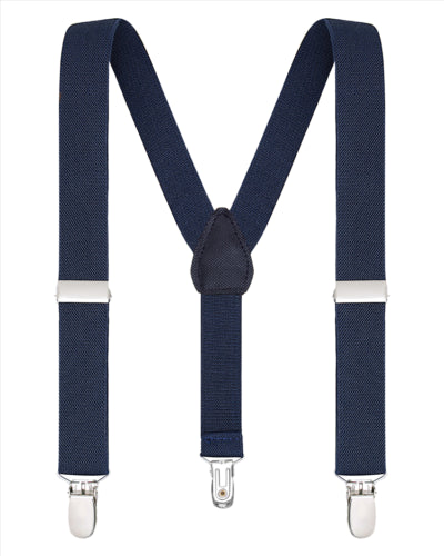 Buyless Fashion Adjustable Suspenders for Kids Toddlers Baby Elastic Solid Color 1 Inch - Y Back Design