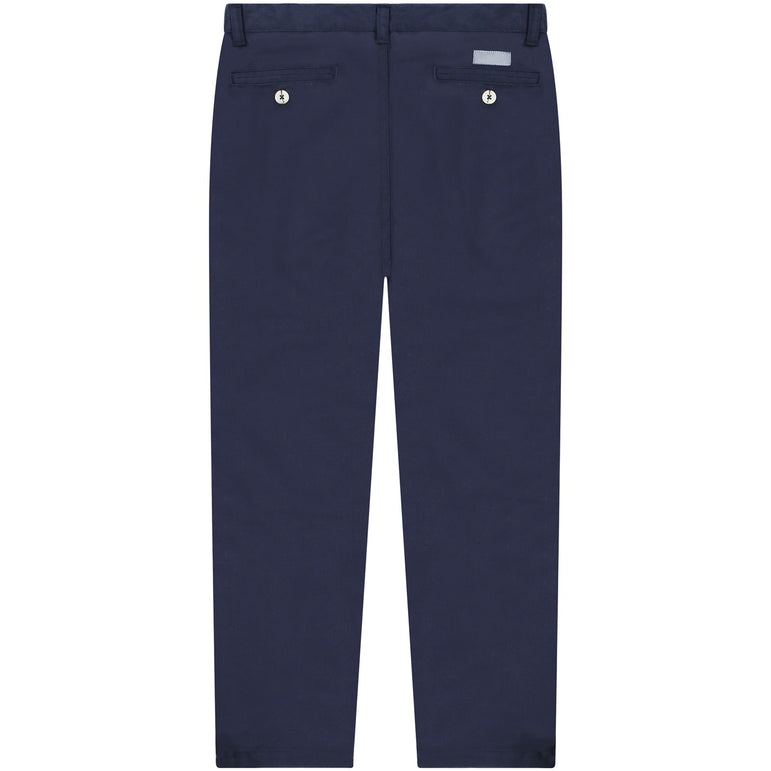 Buyless Fashion Boys Husky Straight Fit Cotton-Poly American Classic Long Pants