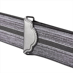 "Buyless Fashion Suspenders for Men - 48"" Adjustable Straps 1 1/4"" - X Back With Black Clips"