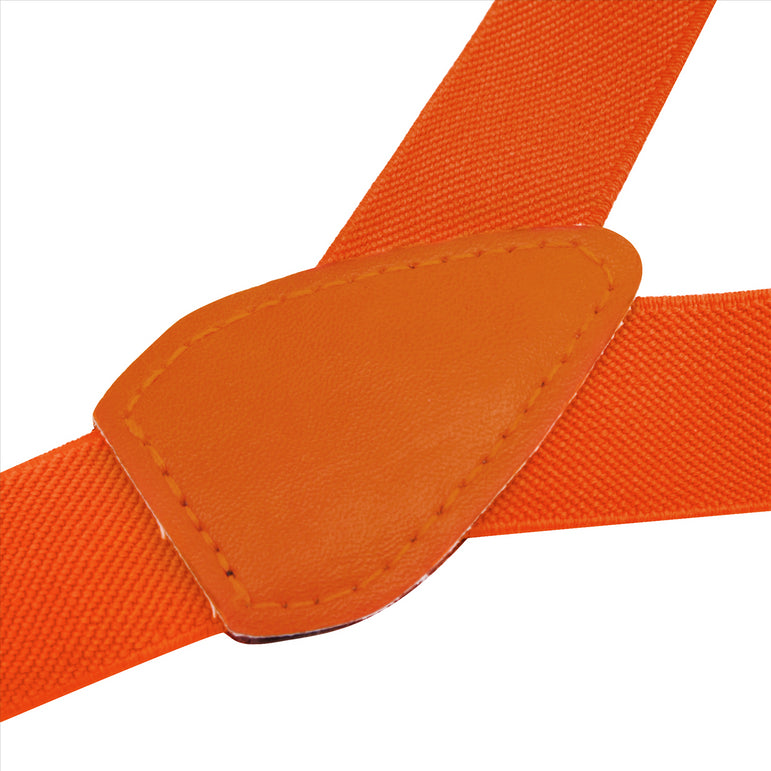 Buyless Fashion Adjustable Suspenders for Kids Toddlers Baby Elastic Solid Color 1 Inch - Y Back Design