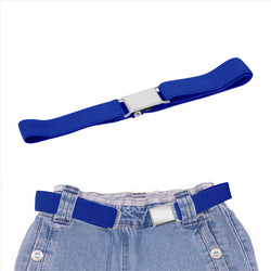 Buyless Fashion Kids Toddlers Baby Adjustable Elastic  Stretch Belt with Silver  Buckle