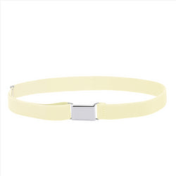 Buyless Fashion Kids Toddlers Baby Adjustable Elastic  Stretch Belt with Silver  Buckle