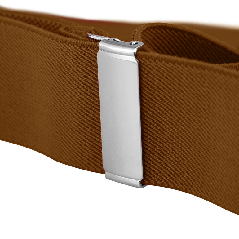 Buyless Fashion Suspenders for Men - 48" Elastic Adjustable Straps 1 1/4" - Y Shape