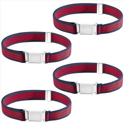 Buyless Fashion Kids Boys Toddler Adjustable Elastic Belt With Magnetic Buckle - 4 Pack