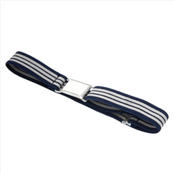 Buyless Fashion Kids Toddlers Baby Adjustable Elastic  Stretch Belt with Silver  Buckle