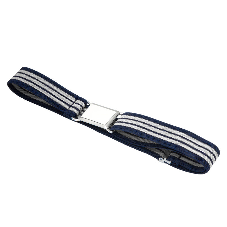 Buyless Fashion Kids Toddlers Baby Adjustable Elastic  Stretch Belt with Silver  Buckle