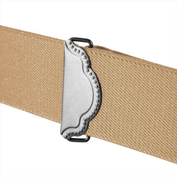 "Buyless Fashion Suspenders for Men - 48"" Adjustable Straps 1 1/4"" - X Back with Black Hooks"