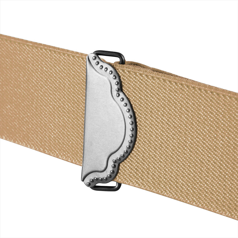 "Buyless Fashion Suspenders for Men - 48"" Adjustable Straps 1 1/4"" - X Back with Black Hooks"