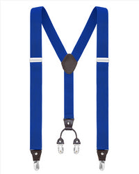 Buyless Fashion Suspenders for Men - 48" Elastic Adjustable Straps 1 1/4" - Y Shape