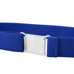 Buyless Fashion Kids Toddlers Baby Adjustable Elastic  Stretch Belt with Silver  Buckle