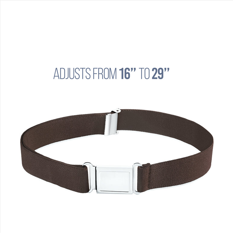 Buyless Fashion Kids Boys Toddler Adjustable Elastic Belt With Magnetic Buckle - 4 Pack