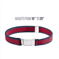 Buyless Fashion Kids Boys Toddler Adjustable Elastic Belt With Magnetic Buckle - 4 Pack