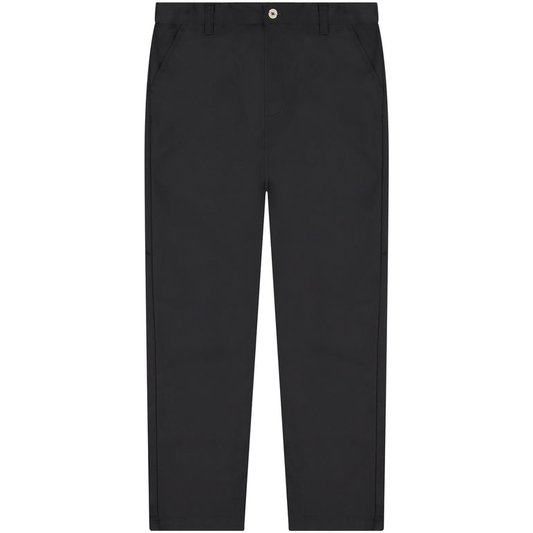 Buyless Fashion Boys Husky Straight Fit Cotton-Poly American Classic Long Pants