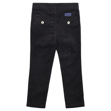 Buyless Fashion Boys Pants Flat Front Slim Fit Casual Corduroy Solid Color
