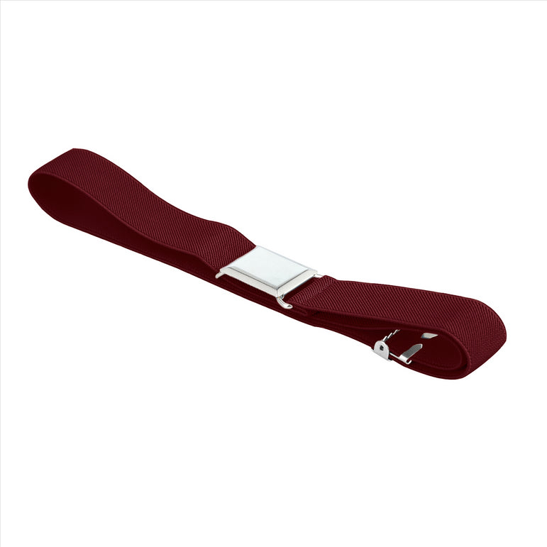 Buyless Fashion Kids Toddlers Baby Adjustable Elastic  Stretch Belt with Silver  Buckle