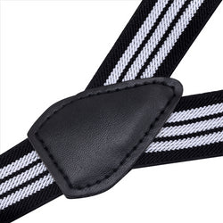 Buyless Fashion Adjustable Suspenders for Kids Toddlers Baby Elastic Solid Color 1 Inch - Y Back Design