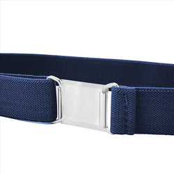 Buyless Fashion Kids Toddlers Baby Adjustable Elastic  Stretch Belt with Silver  Buckle