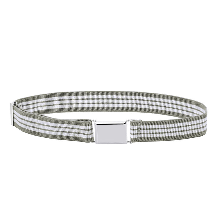 Buyless Fashion Kids Toddlers Baby Adjustable Elastic  Stretch Belt with Silver  Buckle
