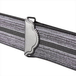 "Buyless Fashion Suspenders for Men - 48"" Adjustable Straps 1 1/4"" - X Back with Black Hooks"