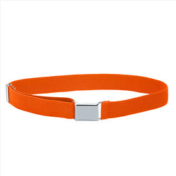 Buyless Fashion Kids Toddlers Baby Adjustable Elastic  Stretch Belt with Silver  Buckle