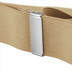 Buyless Fashion Suspenders for Men - 48" Elastic Adjustable Straps 1 1/4" - Y Shape