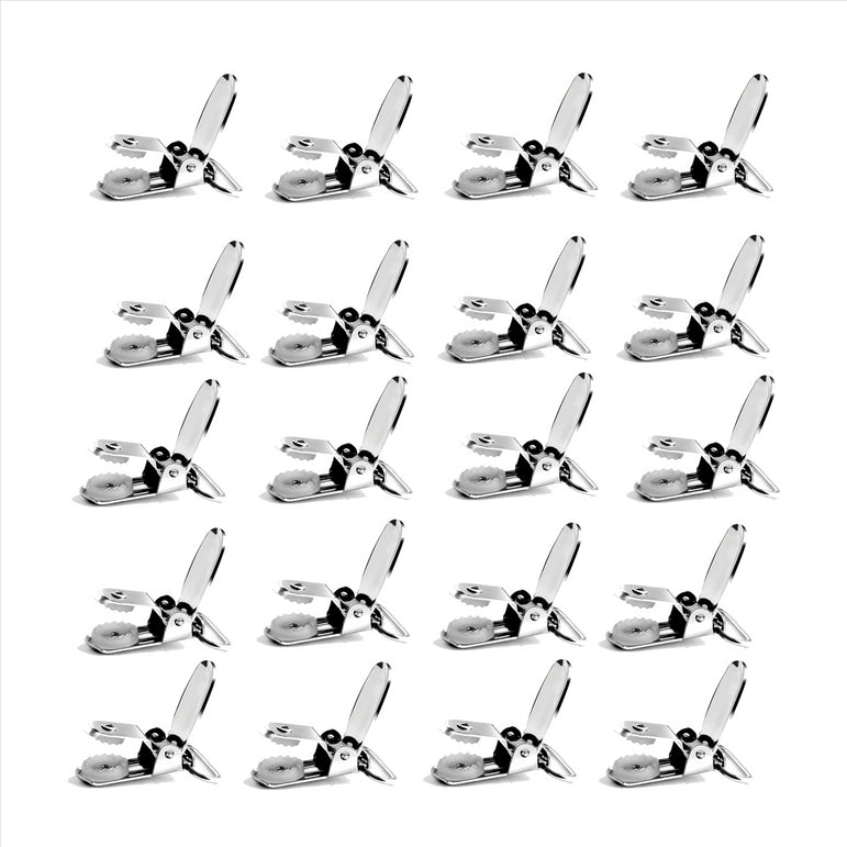 "Buyless Fashion 1” Heavy Duty Metal Clips for Suspenders, Pacifiers, Bib Clips, Toy Holder Or Mitten Clips - 8-50 Clips"