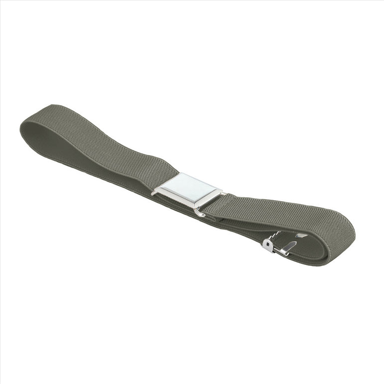 Buyless Fashion Kids Toddlers Baby Adjustable Elastic  Stretch Belt with Silver  Buckle