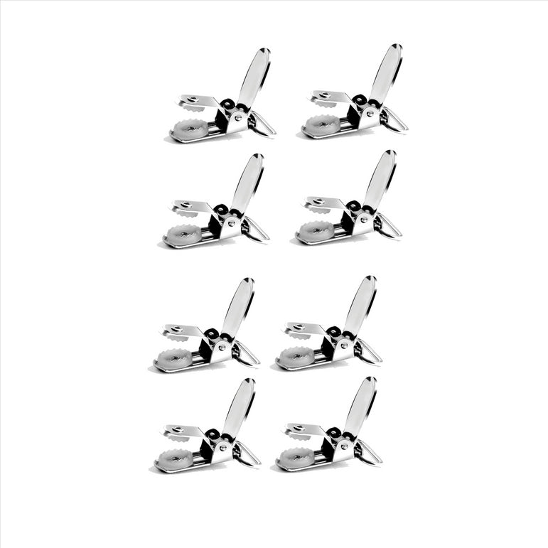 "Buyless Fashion 1” Heavy Duty Metal Clips for Suspenders, Pacifiers, Bib Clips, Toy Holder Or Mitten Clips - 8-50 Clips"