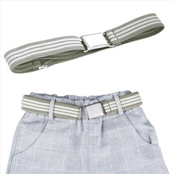 Buyless Fashion Kids Toddlers Baby Adjustable Elastic  Stretch Belt with Silver  Buckle