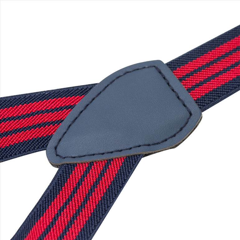 Buyless Fashion Adjustable Suspenders for Kids Toddlers Baby Elastic Solid Color 1 Inch - Y Back Design