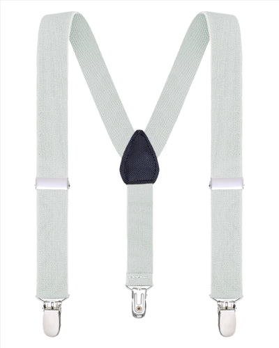 Buyless Fashion Adjustable Suspenders for Kids Toddlers Baby Elastic Solid Color 1 Inch - Y Back Design