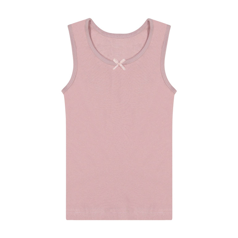 Buyless Fashion Girls Tagless Cami Scoop Neck Pink Polka Dot Undershirts Cotton Tank (8 Pack)