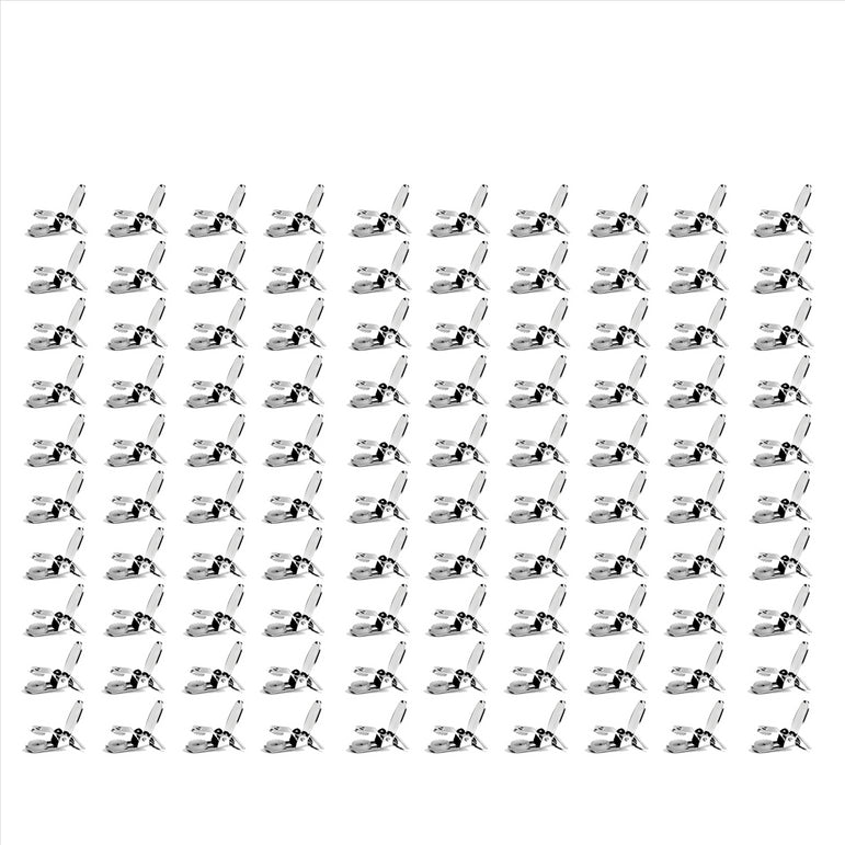 "Buyless Fashion 1” Heavy Duty Metal Clips for Suspenders, Pacifiers, Bib Clips, Toy Holder Or Mitten Clips - 8-50 Clips"