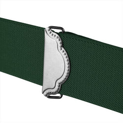 "Buyless Fashion Suspenders for Men - 48"" Adjustable Straps 1 1/4"" - X Back with Black Hooks"