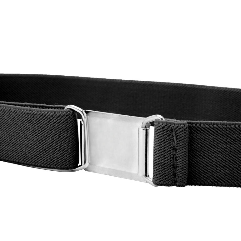 Buyless Fashion Kids Toddlers Baby Adjustable Elastic  Stretch Belt with Silver  Buckle
