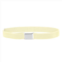 Buyless Fashion Kids Toddlers Baby Adjustable Elastic  Stretch Belt with Silver  Buckle