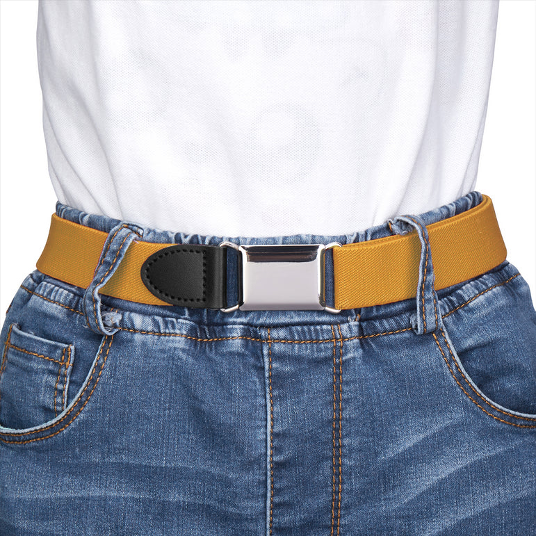 Buyless Fashion Kids Boys Toddler No Buckle Adjustable Elastic Dress Stretch Belt