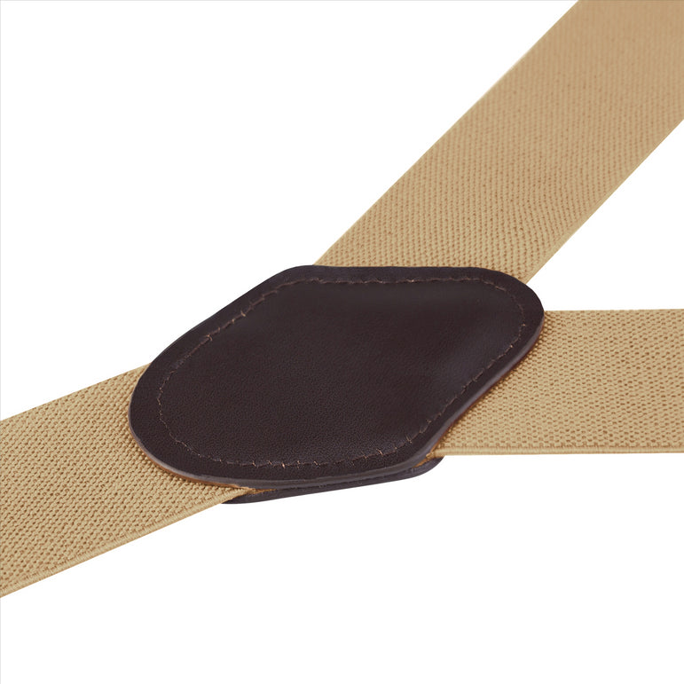 Buyless Fashion Suspenders for Men - 48" Elastic Adjustable Straps 1 1/4" - Y Shape
