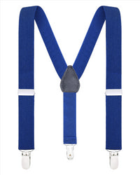 Buyless Fashion Adjustable Suspenders for Kids Toddlers Baby Elastic Solid Color 1 Inch - Y Back Design